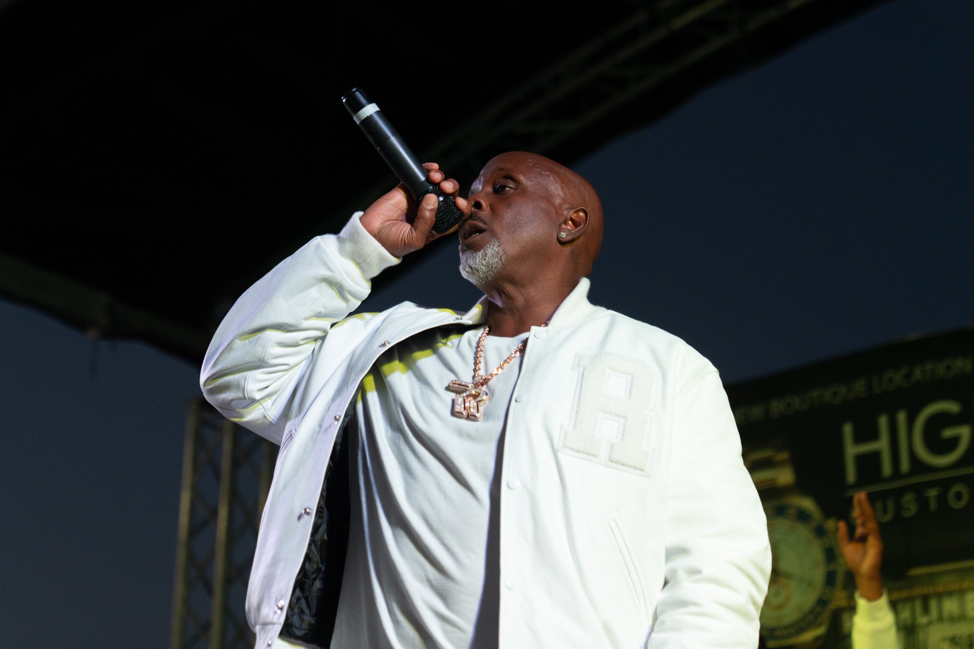 Recording artist performing on stage at a previous Foundation event